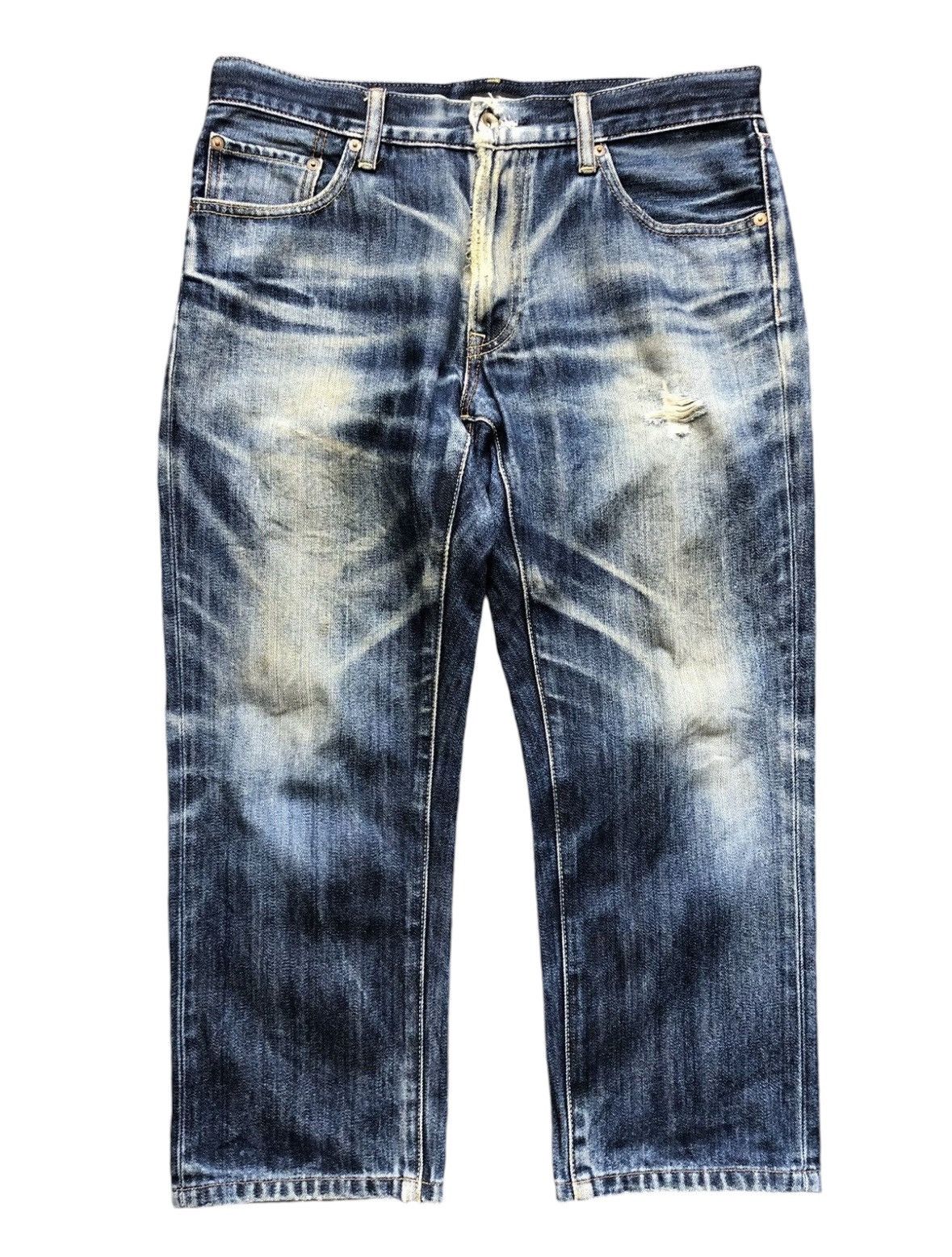 If Six Was Nine × Le Grande Bleu (L.G.B.) × Uniqlo Vintage Japanese brand uniqlo nice fade jeans lgb style Size US 34 / EU 50 - 1 Thumbnail