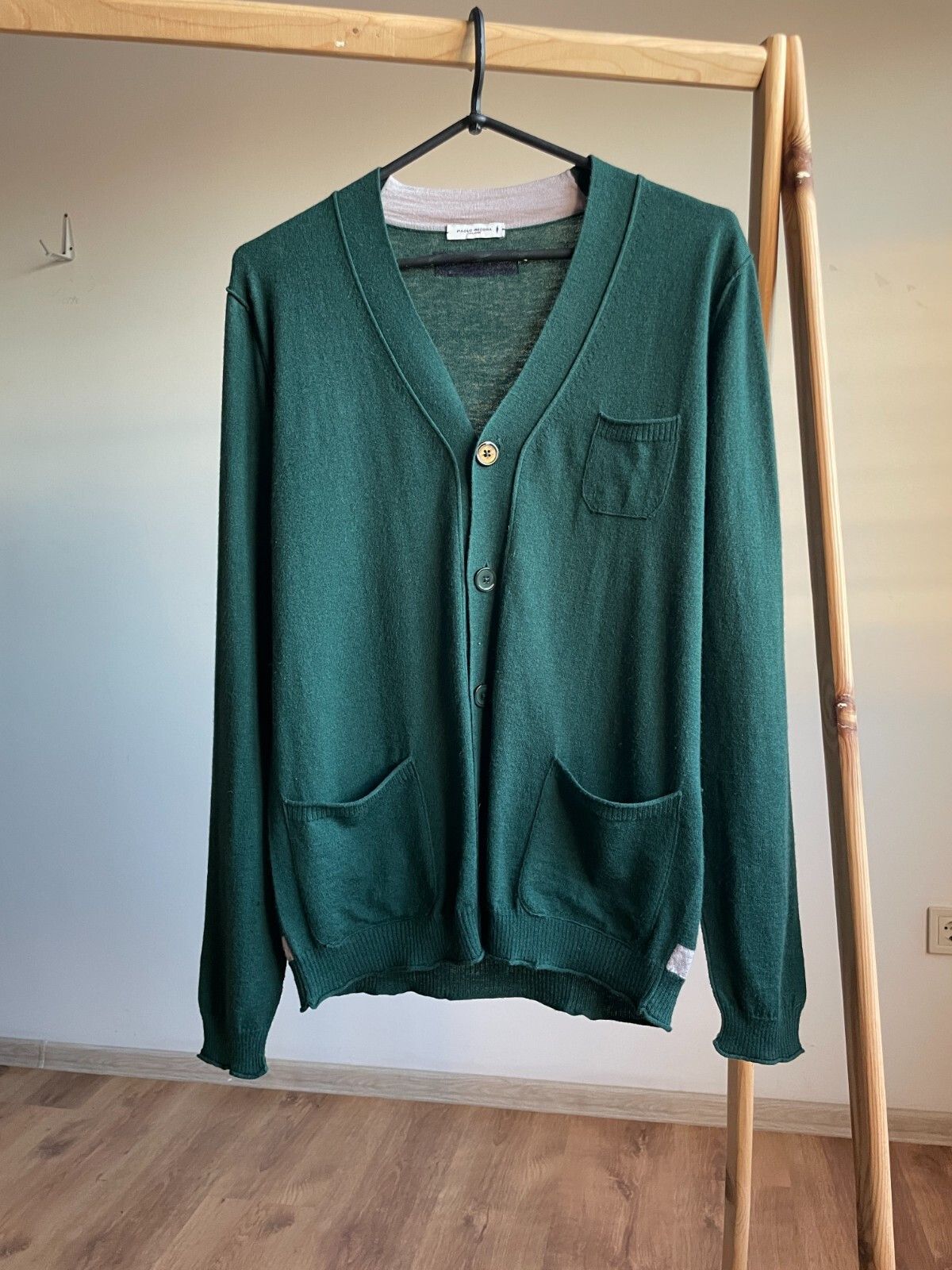 Paolo Pecora Paolo Pecora Wool Cardigan Size M Size US M / EU 48-50 / 2 - 1 Thumbnail