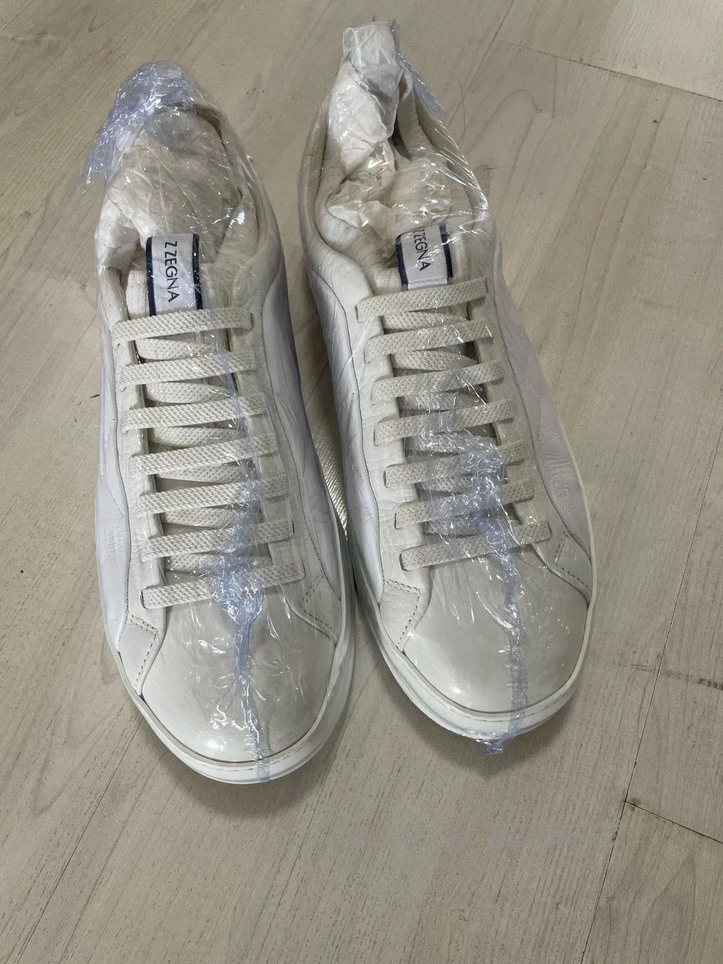 Ermenegildo Zegna Ermenegildo Zegna Classic White Sneakers. Size US 7.5 / EU 40-41 - 2 Thumbnail