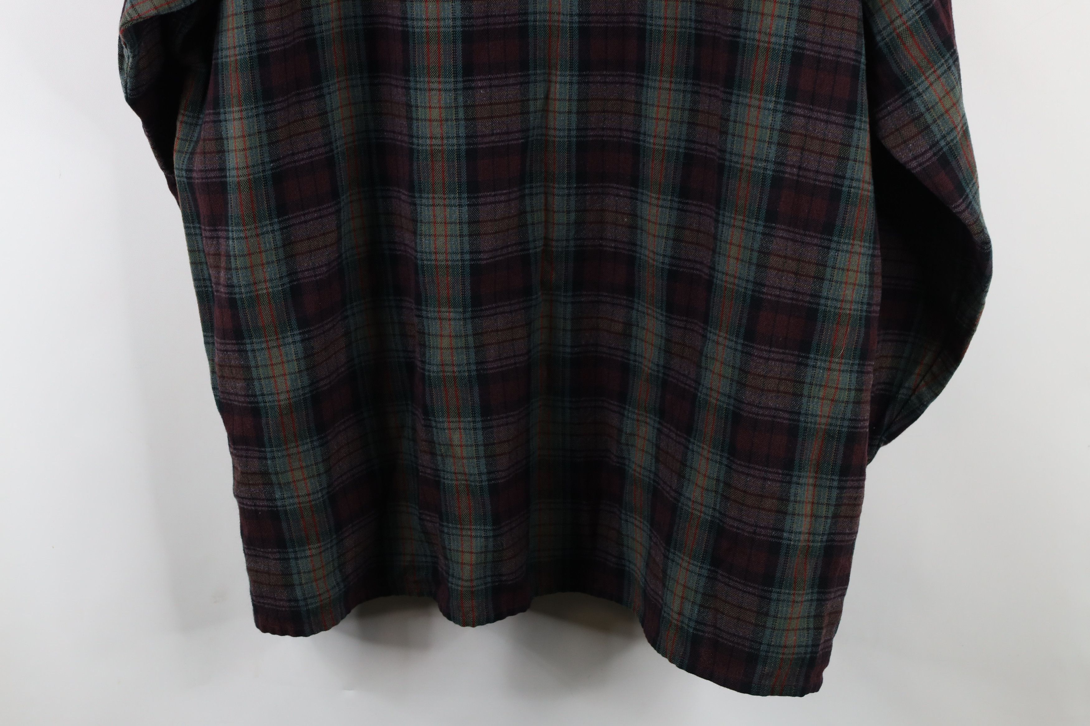Vintage Vintage 80s 90s Streetwear Knit Board Button Shirt Plaid Size US XXL / EU 58 / 5 - 14 Thumbnail