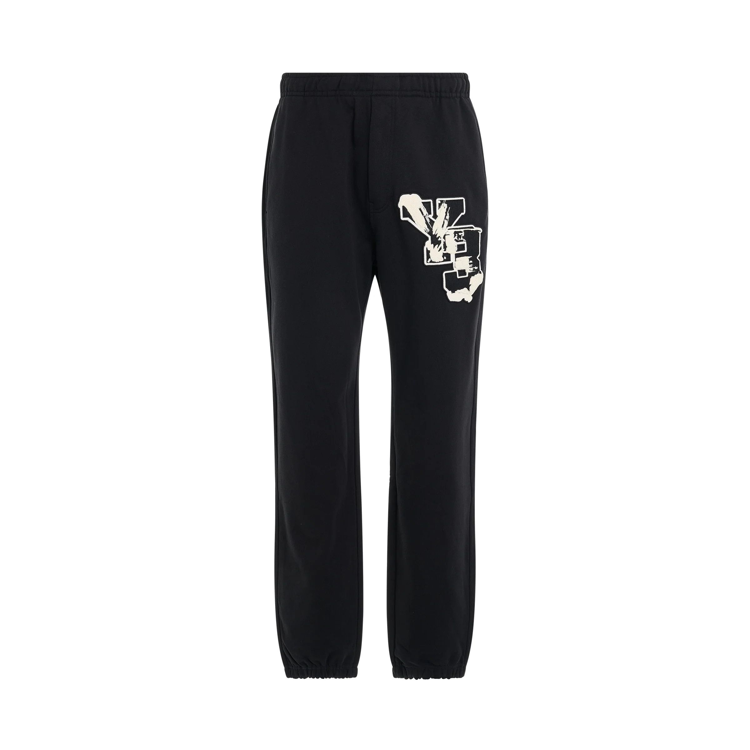Y-3 o1mris0824 Graphic Sweatpants in Black Size US 32 / EU 48 - 1 Thumbnail