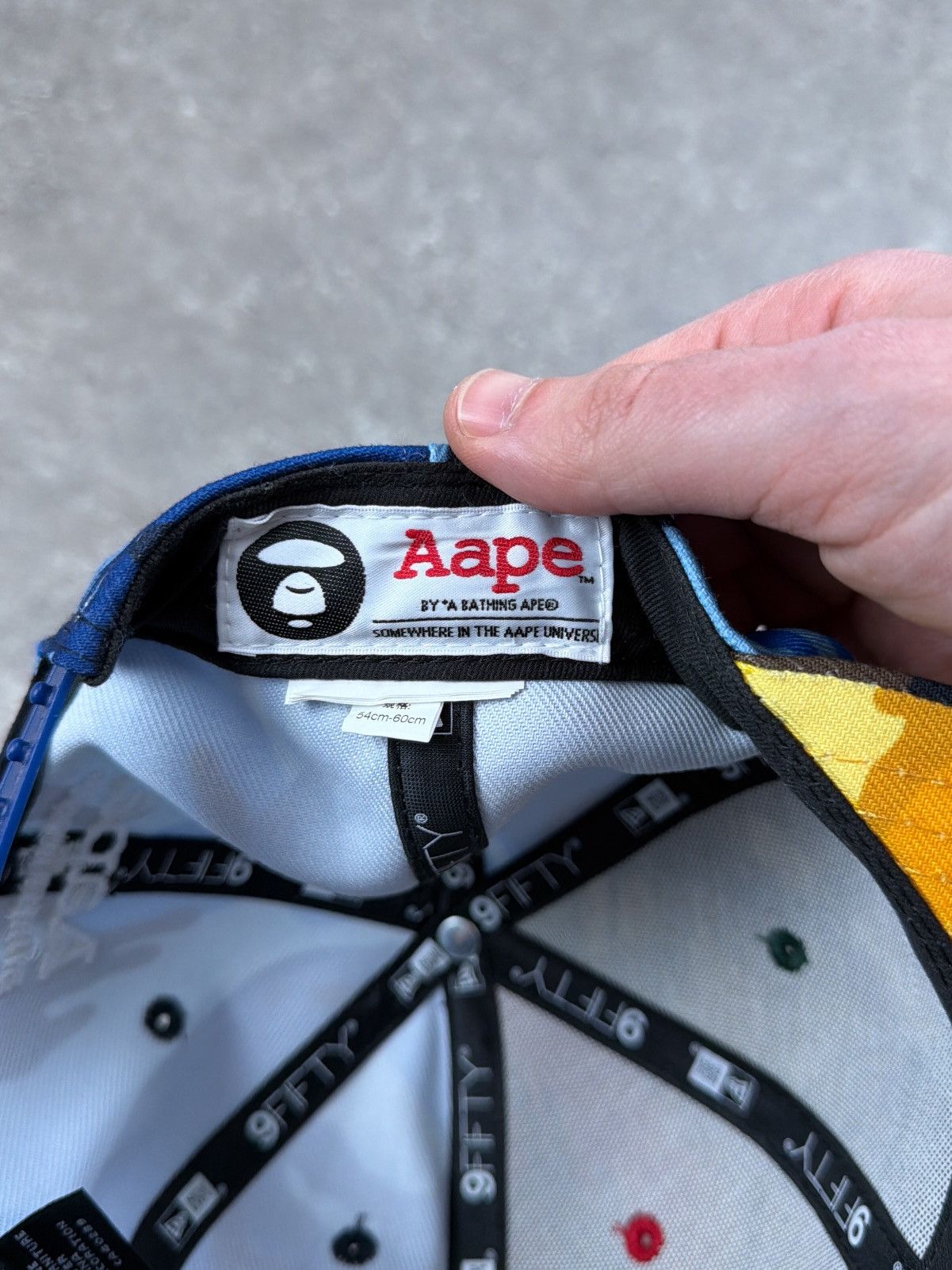 Aape Bape x New Era Full Cap rare multicolor hype swag drip Size ONE SIZE - 11 Thumbnail