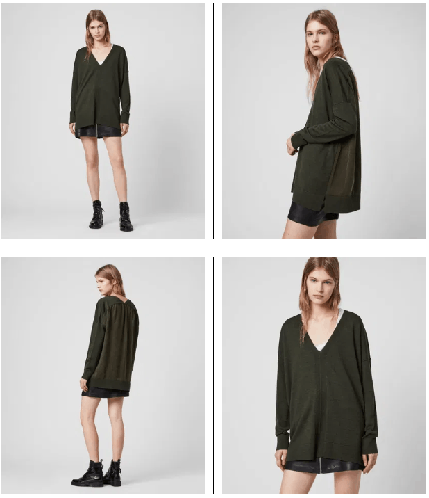 Allsaints ALLSAINTS Arly V-Neck Jumper Blouse Sweater Size M / US 6-8 / IT 42-44 - 1 Thumbnail