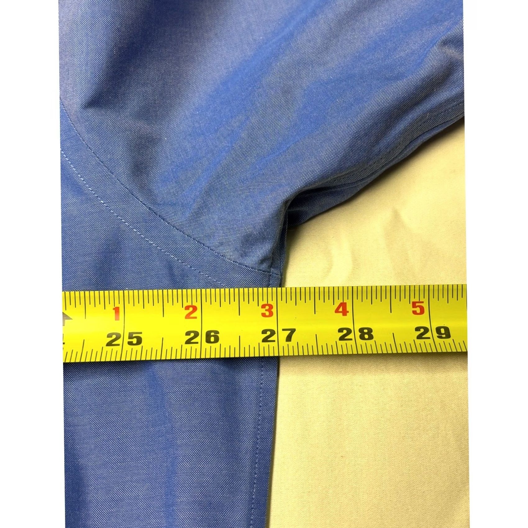 Brooks Brothers Brooks Brothers Madison Dress Shirt Mens 17.5-34 Blue Non-Iron Supima Cotton Size 48R - 7 Thumbnail
