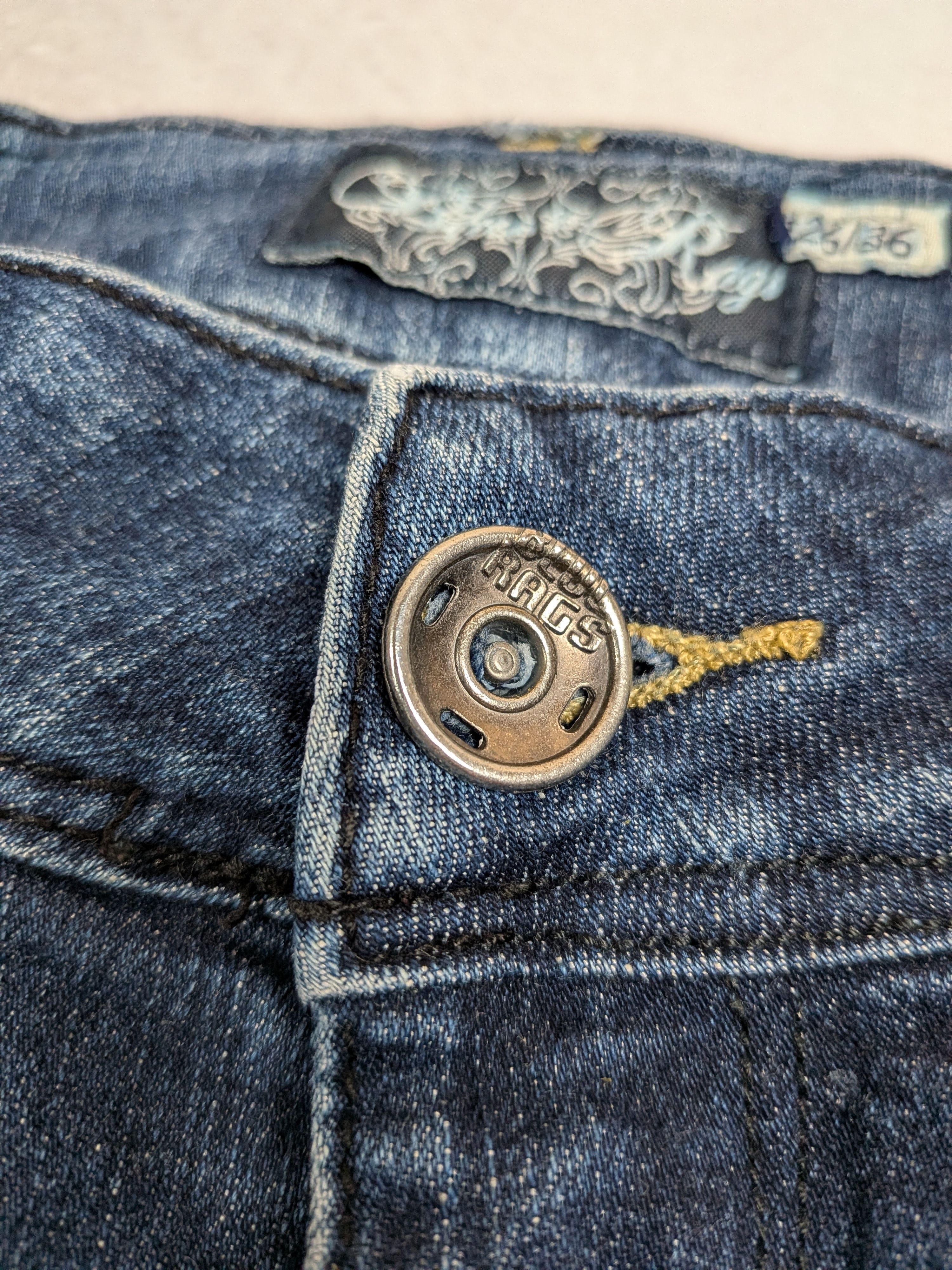 Other Blue Rags Low Rise Flared Jeans Y2K Vintage Denim Size 36 Size 26" / US 2 / IT 38 - 8 Thumbnail