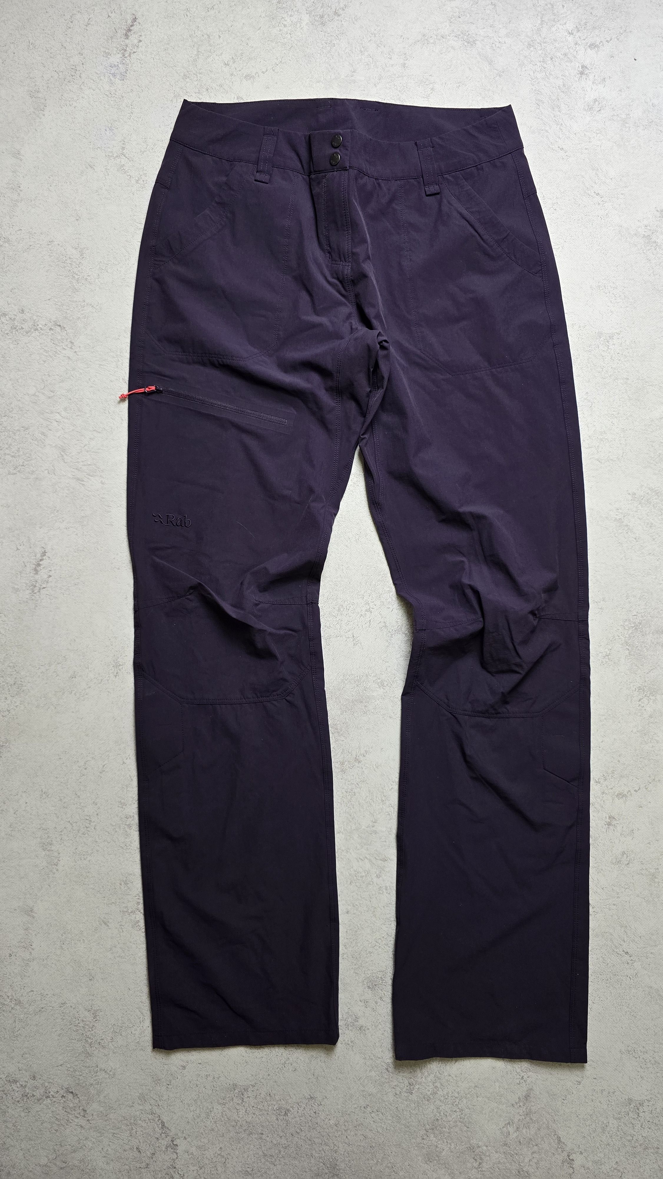 Rab Rab Women's Purple Helix Trousers Active Hiking Walk Pants Size 32" / US 10 / IT 46 - 2 Thumbnail