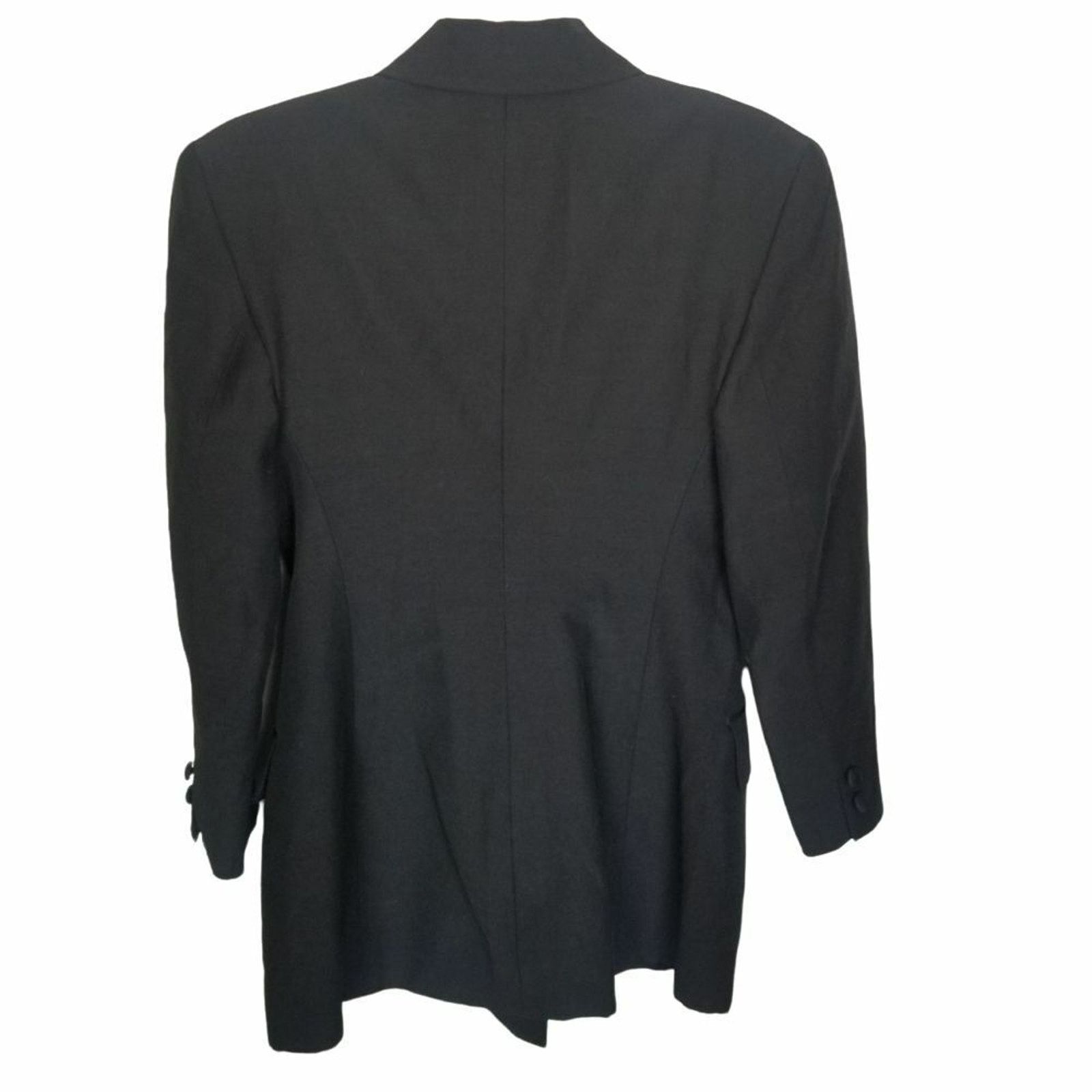 Vintage Vintage Maurizio Ramani Womens Wool Blazer Satin Lapel Sz 4 Size S / US 4 / IT 40 - 8 Thumbnail