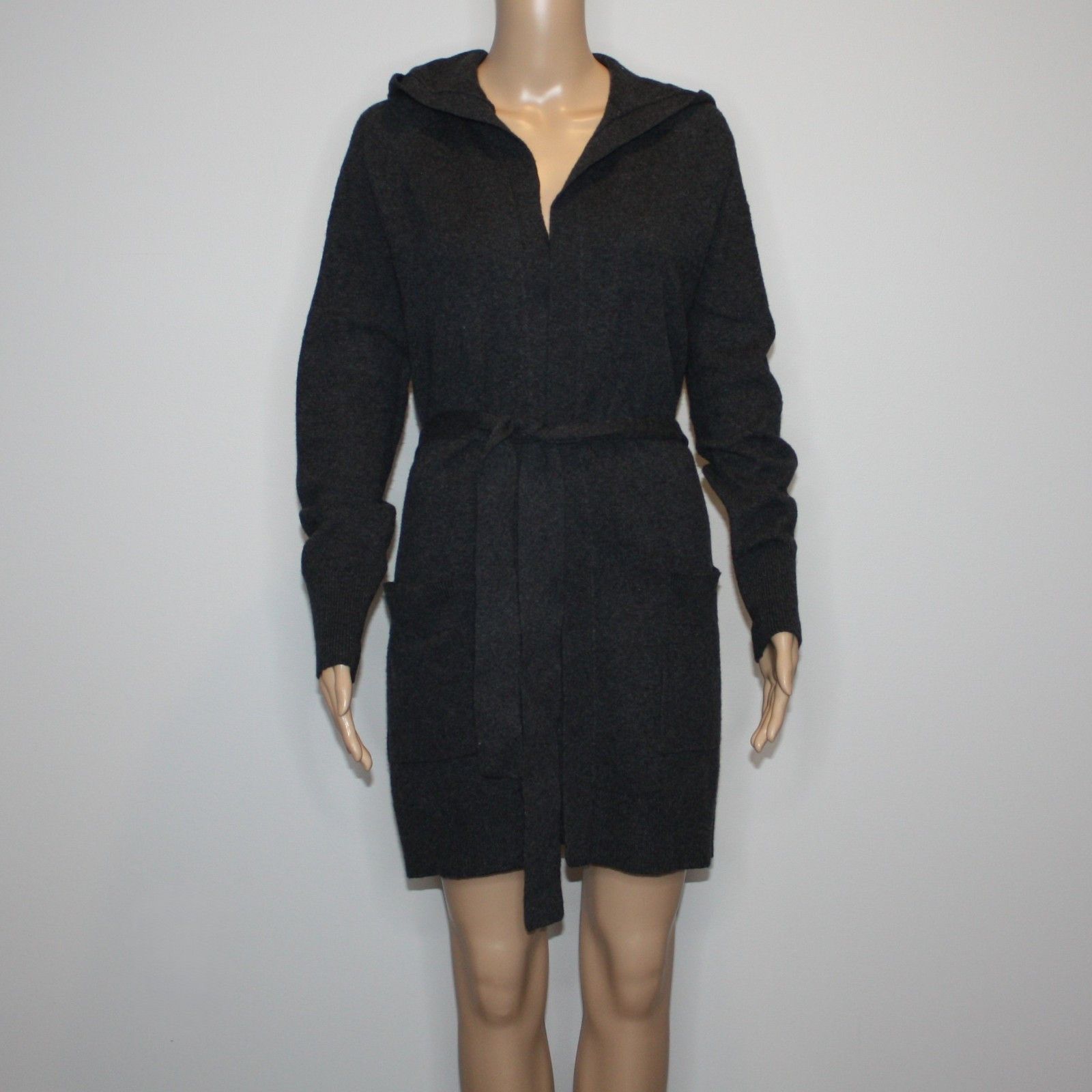Loft Hooded Open Duster Sweater in Heather Gray and size Medium Size M / US 6-8 / IT 42-44 - 1 Thumbnail
