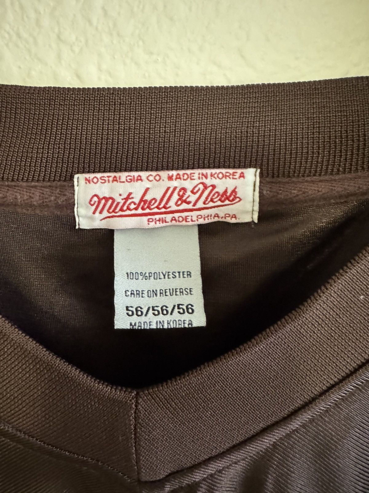 Mitchell & Ness Mitchell & Ness Jim Brown Cleveland Browns 1964 Size US XL / EU 56 / 4 - 3 Thumbnail