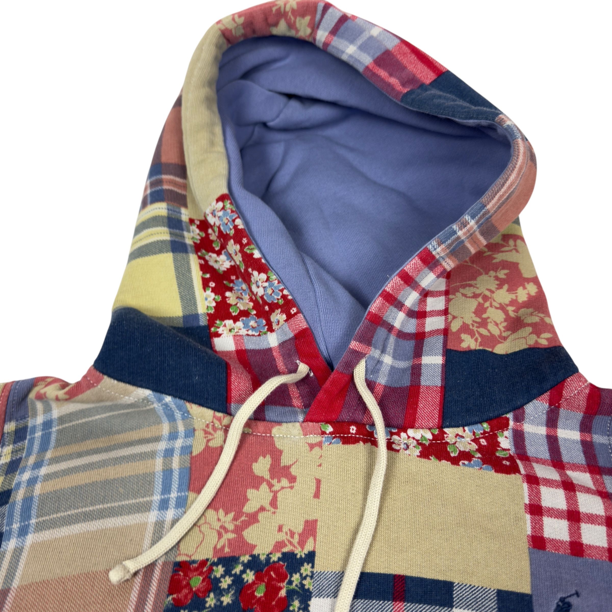 Polo Ralph Lauren Polo Ralph Lauren Women Multicolor Patchwork Fleece Hoodie S Size S / US 4 / IT 40 - 2 Thumbnail