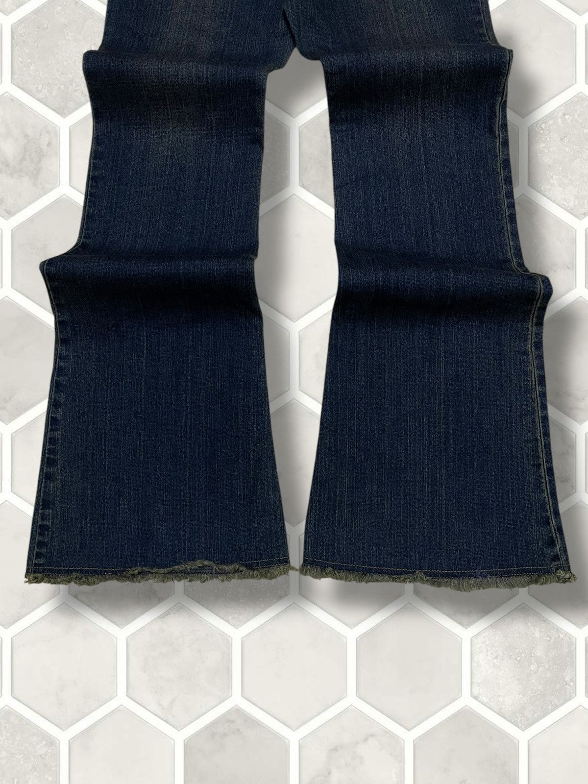 Hysteric Glamour Vintage 1990s Japan Designer Joueraux Echecs Flared Denim Size US 29 - 10 Thumbnail