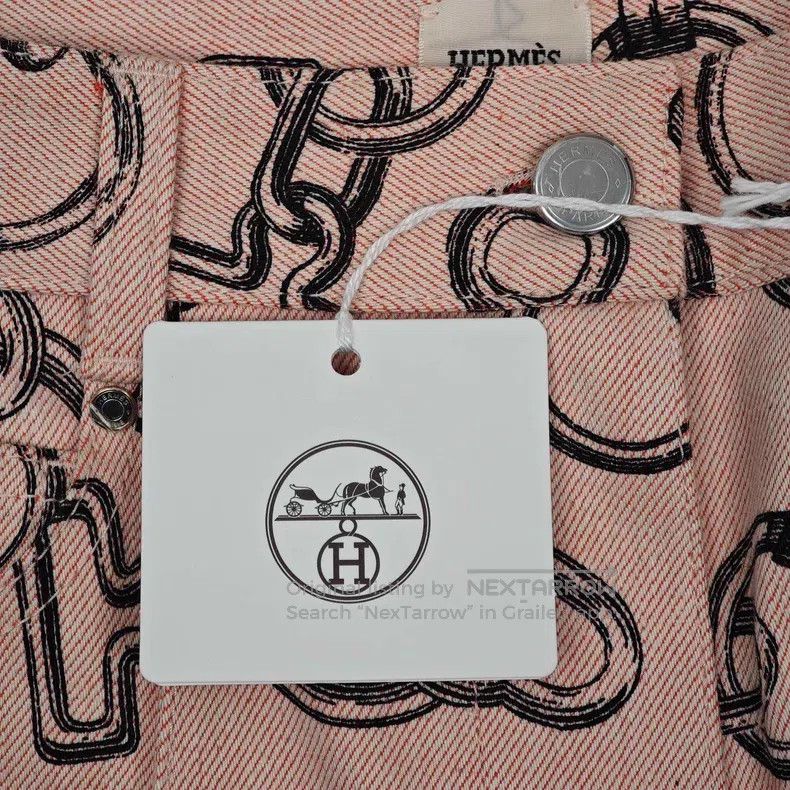 Hermes Hermes Pink denim shorts Size 24" / US 00 / IT 34 - 6 Thumbnail