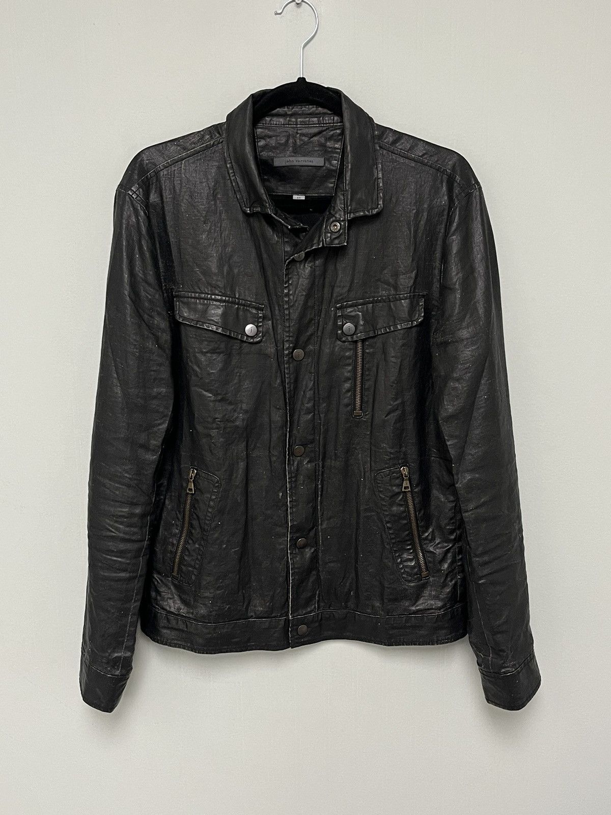 John Varvatos Coated Linen Moto jacket. 36 Size US S / EU 44-46 / 1 - 5 Thumbnail