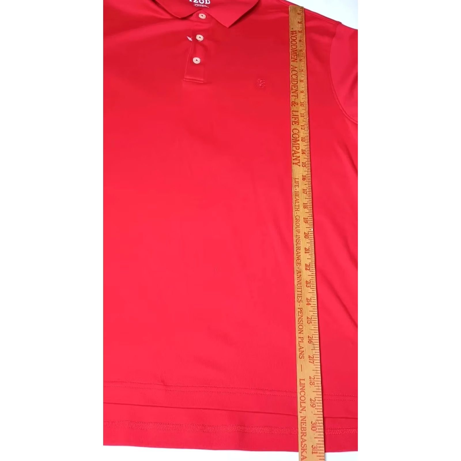 Izod IZOD Windward Polo Shirt Mens XXL Red Cotton Knit Golf Preppy Classic 90s Golfing Casual Short Sleeve Shirt Mens XL? Size US XXL / EU 58 / 5 - 5 Thumbnail