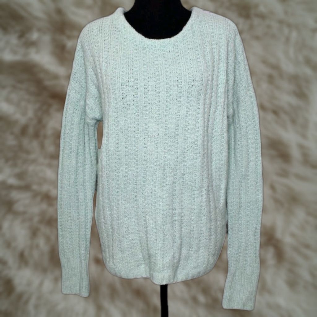 Gap Gap Sweater Womens Small Light Blue Seafoam Green Alpaca Wool Blend Knit Pullover Winter Size S / US 4 / IT 40 - 1 Thumbnail