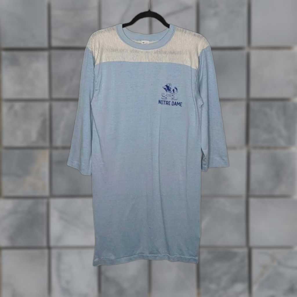 Champion VINTAGE Champion Shirt L Women Blue 1990s College University Top Long Sleep/School Shirt Women? Size L / US 10 / IT 46 - 1 Thumbnail