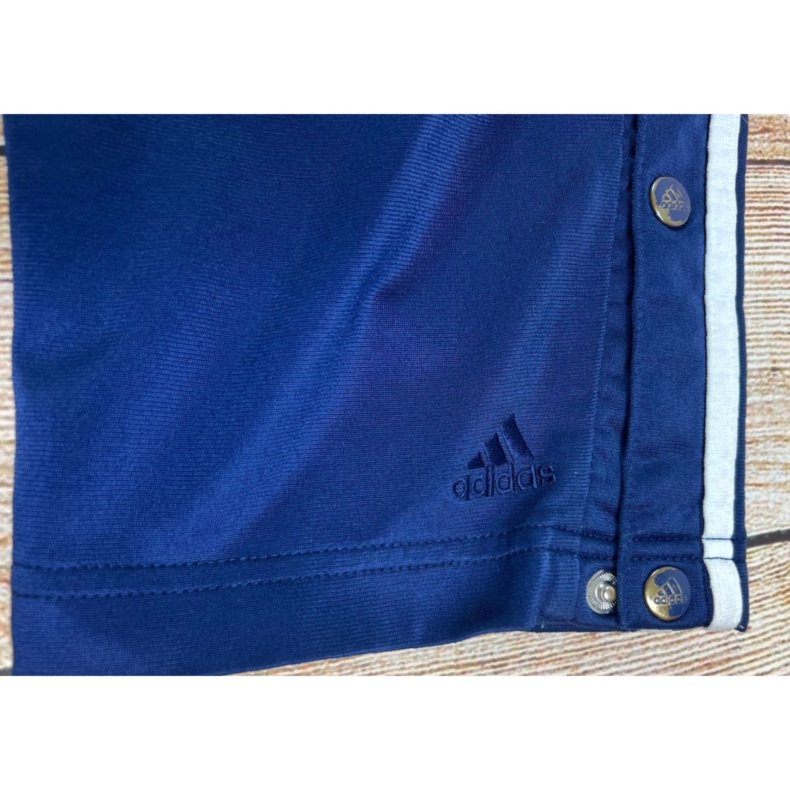 Adidas VINTAGE Adidas Blue Full Snap Sweatpants M Regular Men Pockets 90s Sports Logo Size US 31 - 8 Thumbnail