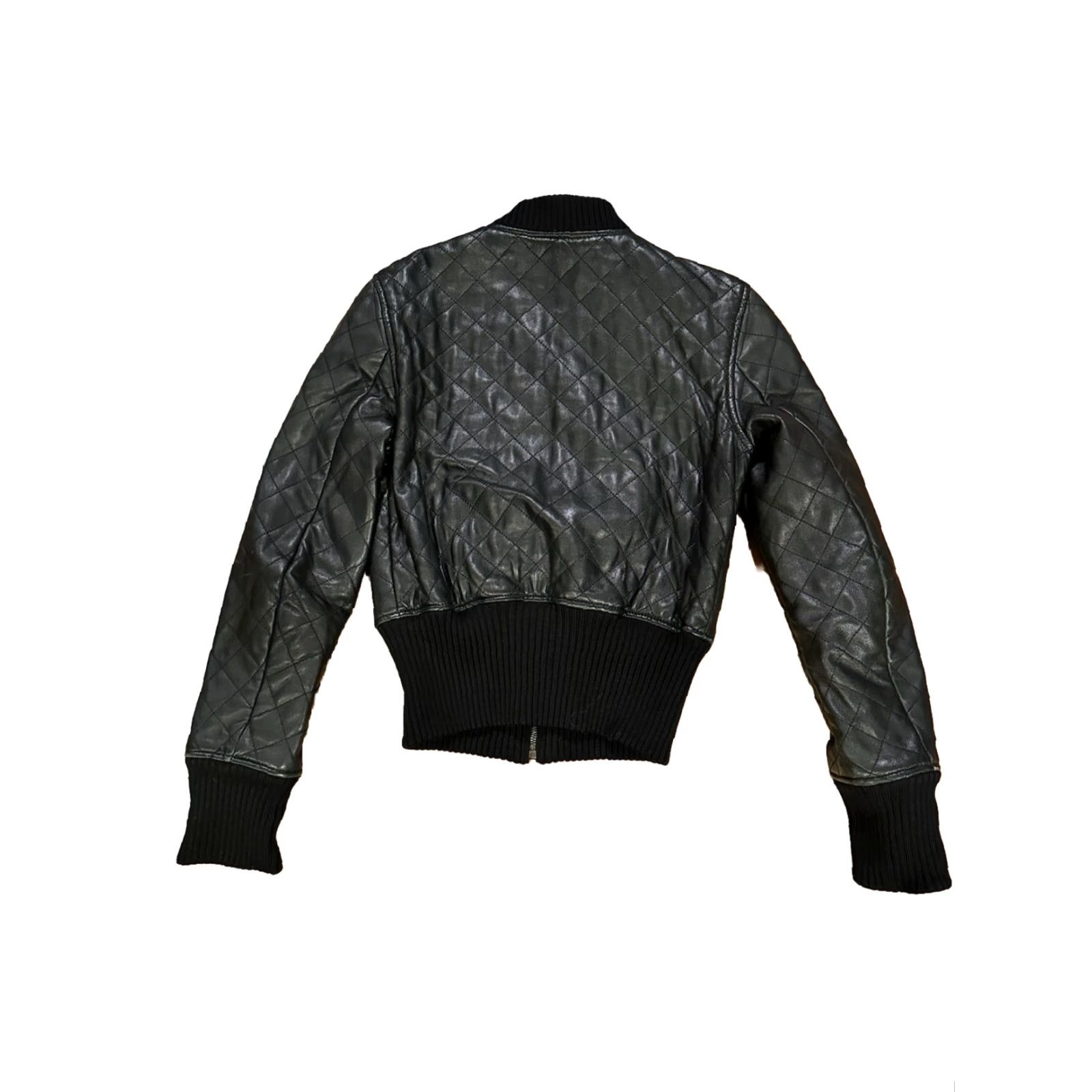 Theory Theory Leather Jacket Quilted P XS Black Womens Size S / US 4 / IT 40 - 5 Thumbnail