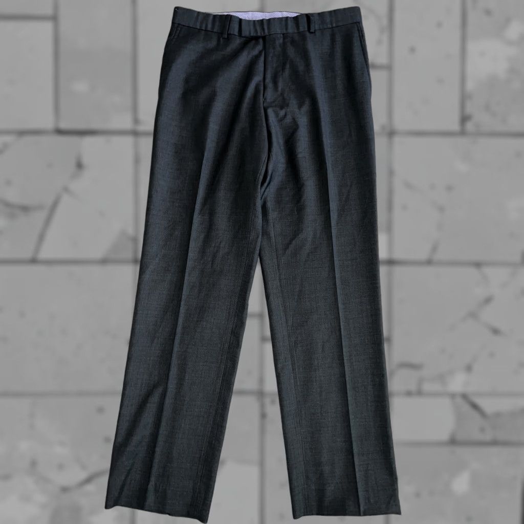 Vintage Aristo Dress Pants Men 34x32 Pants Charcoal 18 Gray Dress Pants Mens Regular Inseam 32 Size US 34 / EU 50 - 1 Thumbnail