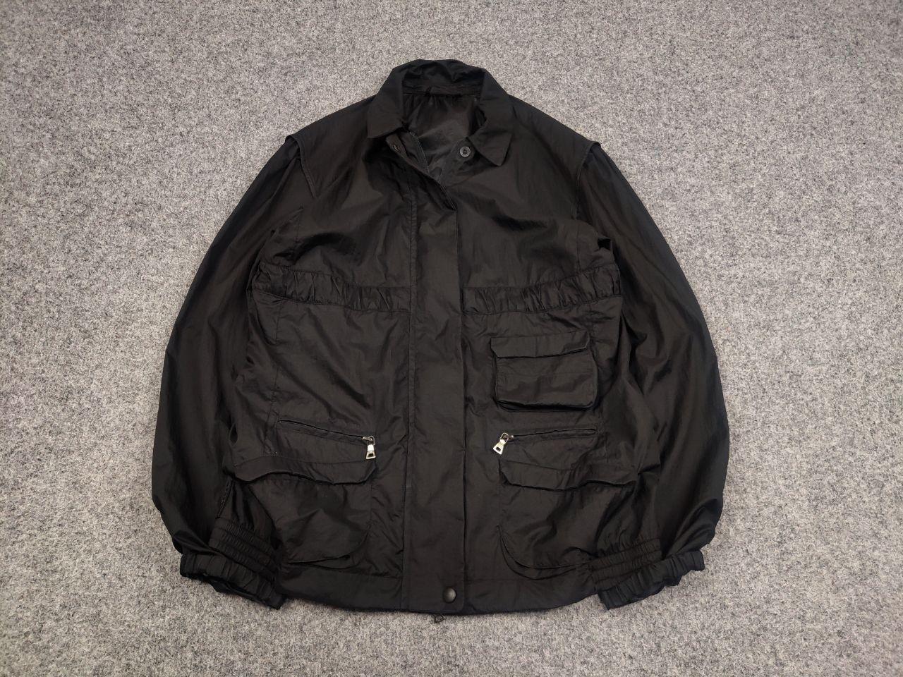 Prada Rare Prada AW07 Black Label Nylon Cargo Zip Pocket Jacket Size S / US 4 / IT 40 - 4 Thumbnail