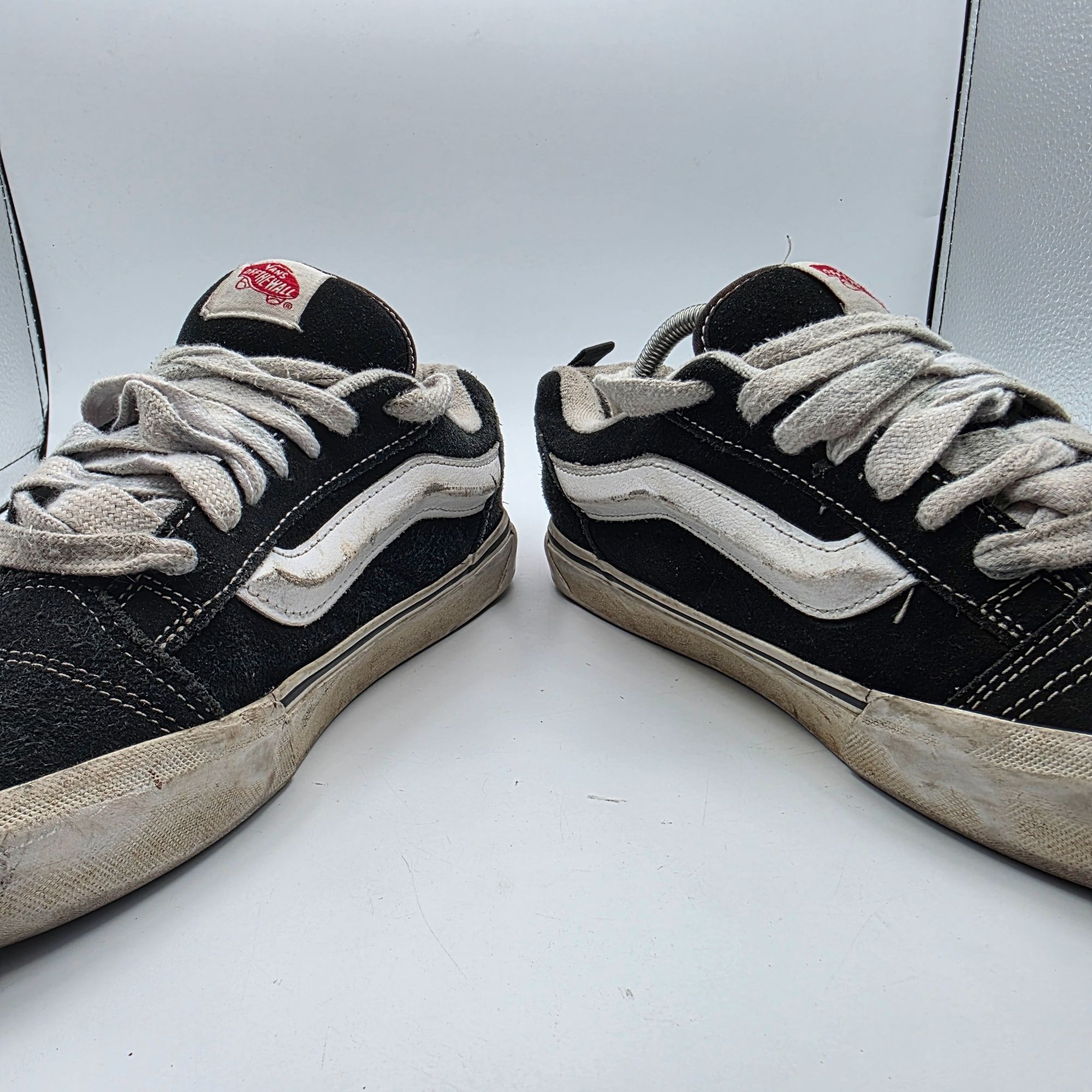 Vans Vans Knu Skool Mens Size 9.5 Black White Suede Chunky Skate Size US 9.5 / EU 42-43 - 2 Thumbnail