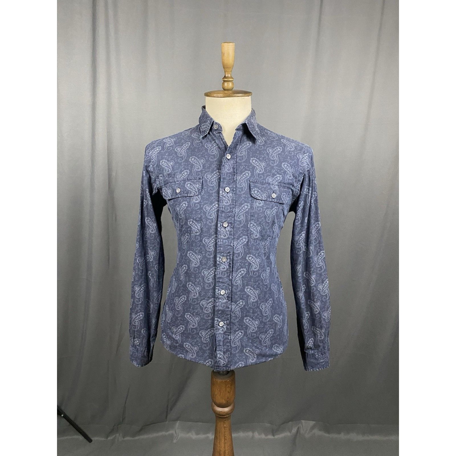 Polo Ralph Lauren Polo Ralph Lauren Paisley Men's Blue Longsleeve Shirt Size M Size US M / EU 48-50 / 2 - 3 Thumbnail