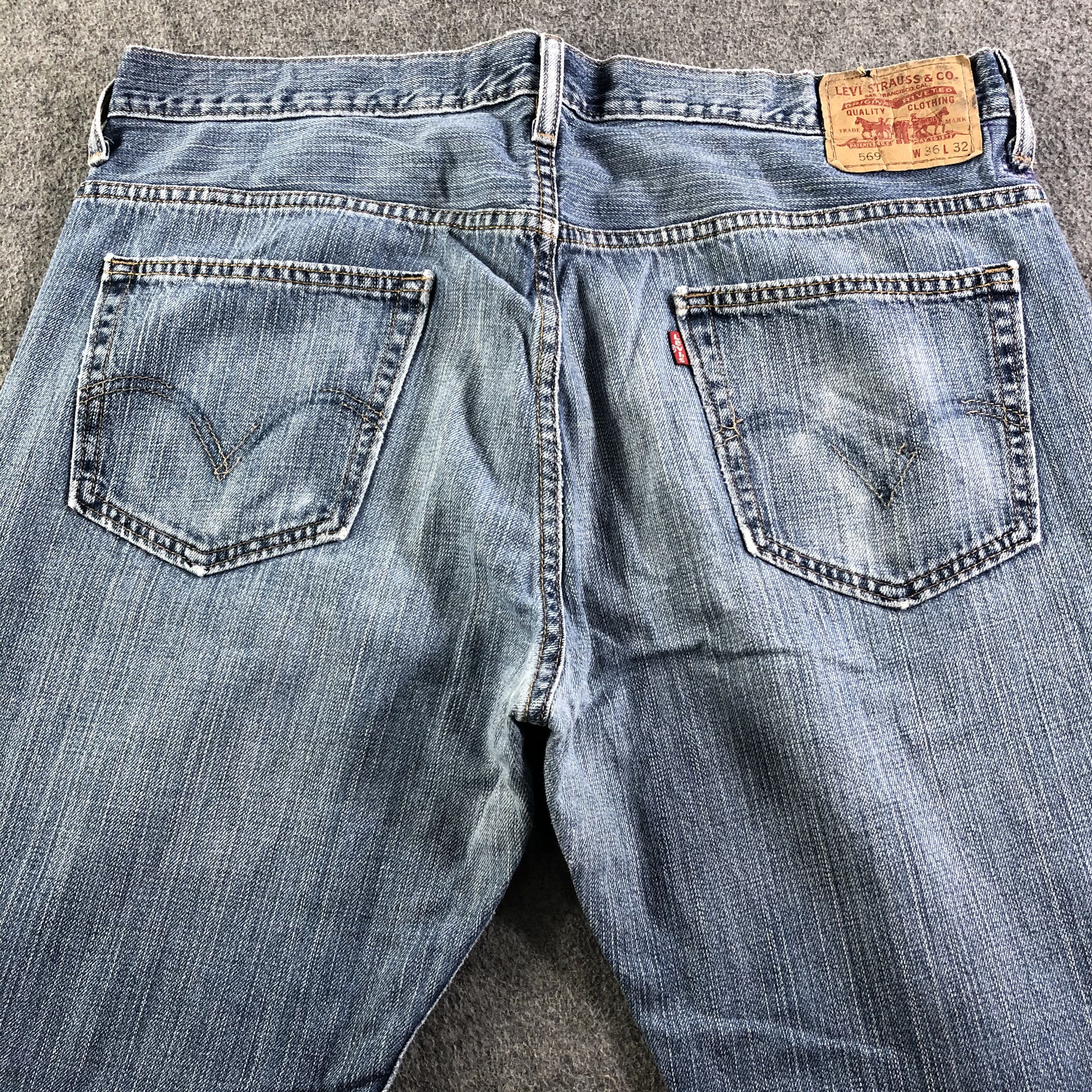 Levi's Vintage Blue Wash Levis 569 Jeans-J3450 Size US 39 - 4 Thumbnail