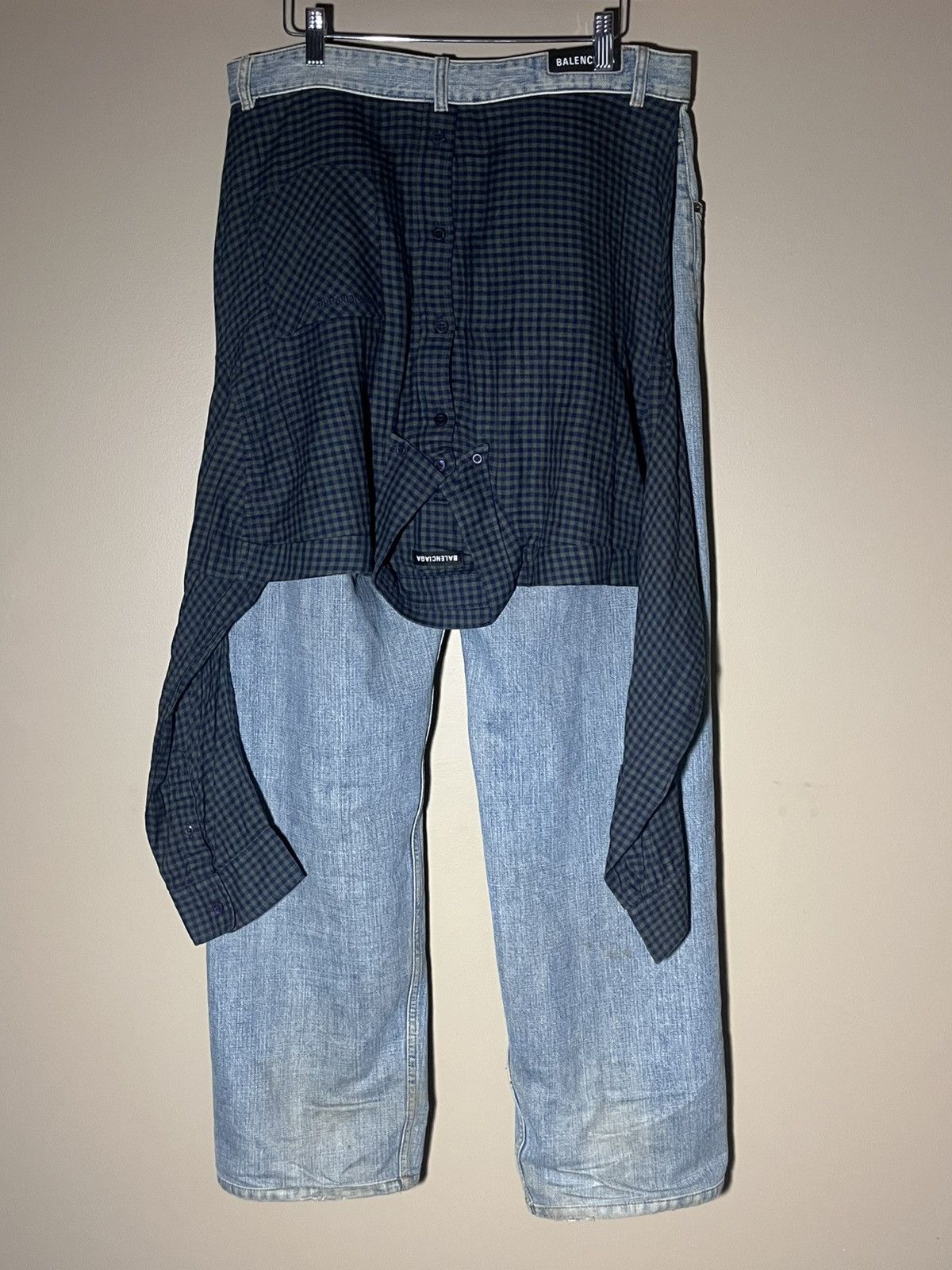 Balenciaga Balenciaga flannel hybrid jeans Size US 34 / EU 50 - 2 Thumbnail