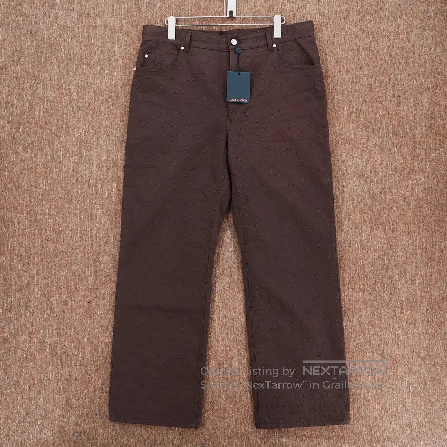 Louis Vuitton Brown Patterned Casual Pants Size 38. Size US 38 / EU 54 - 1 Thumbnail