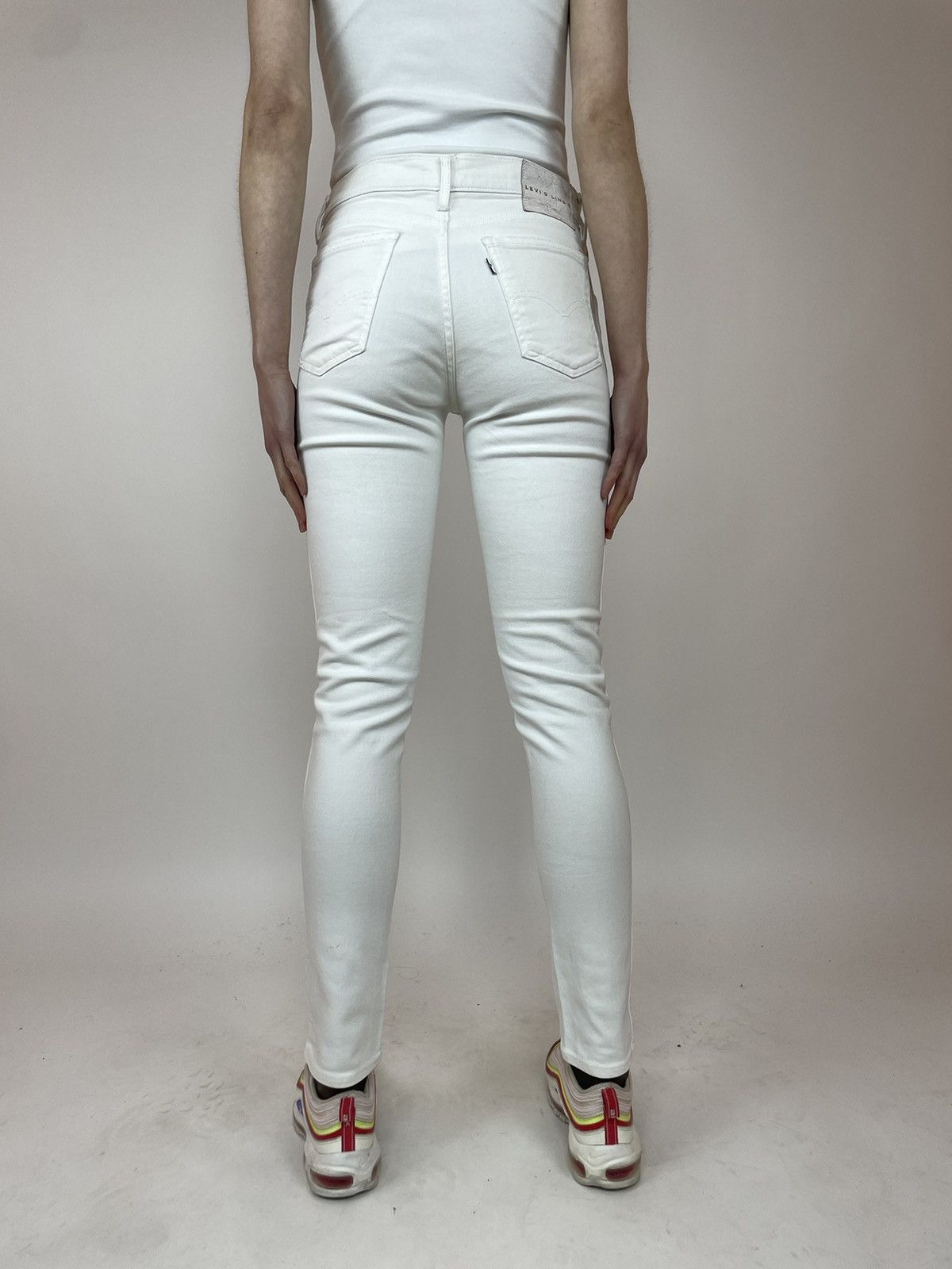 Designer × Levi's Levis Line 8 Womens White Skinny jeans size W27 Size 27" / US 4 / IT 40 - 6 Thumbnail