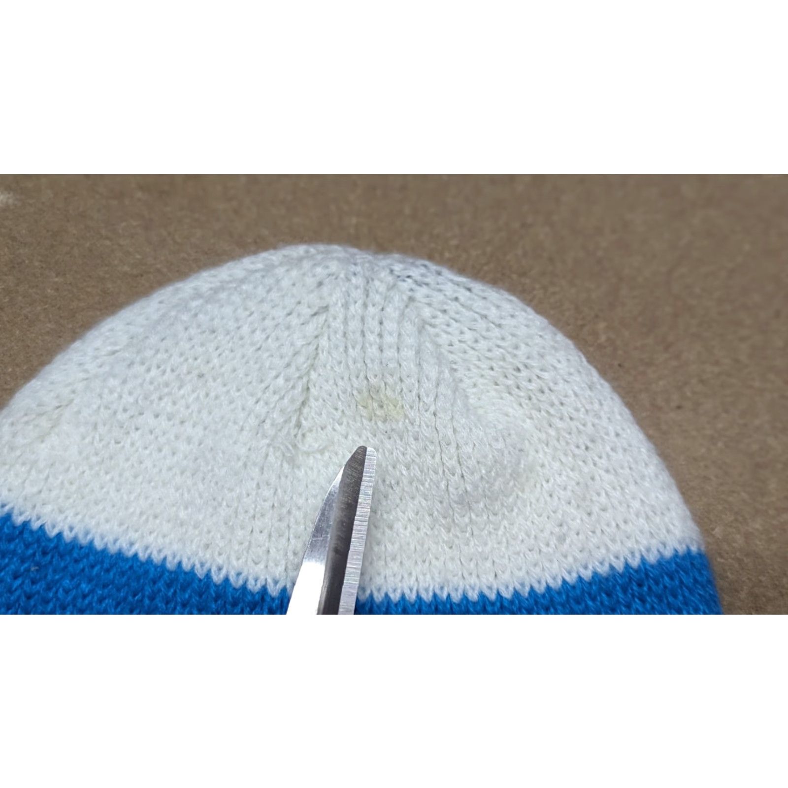 Coal VINTAGE COAL Beanie Hat One Size Striped White Blue Casual Knit Size ONE SIZE - 2 Thumbnail