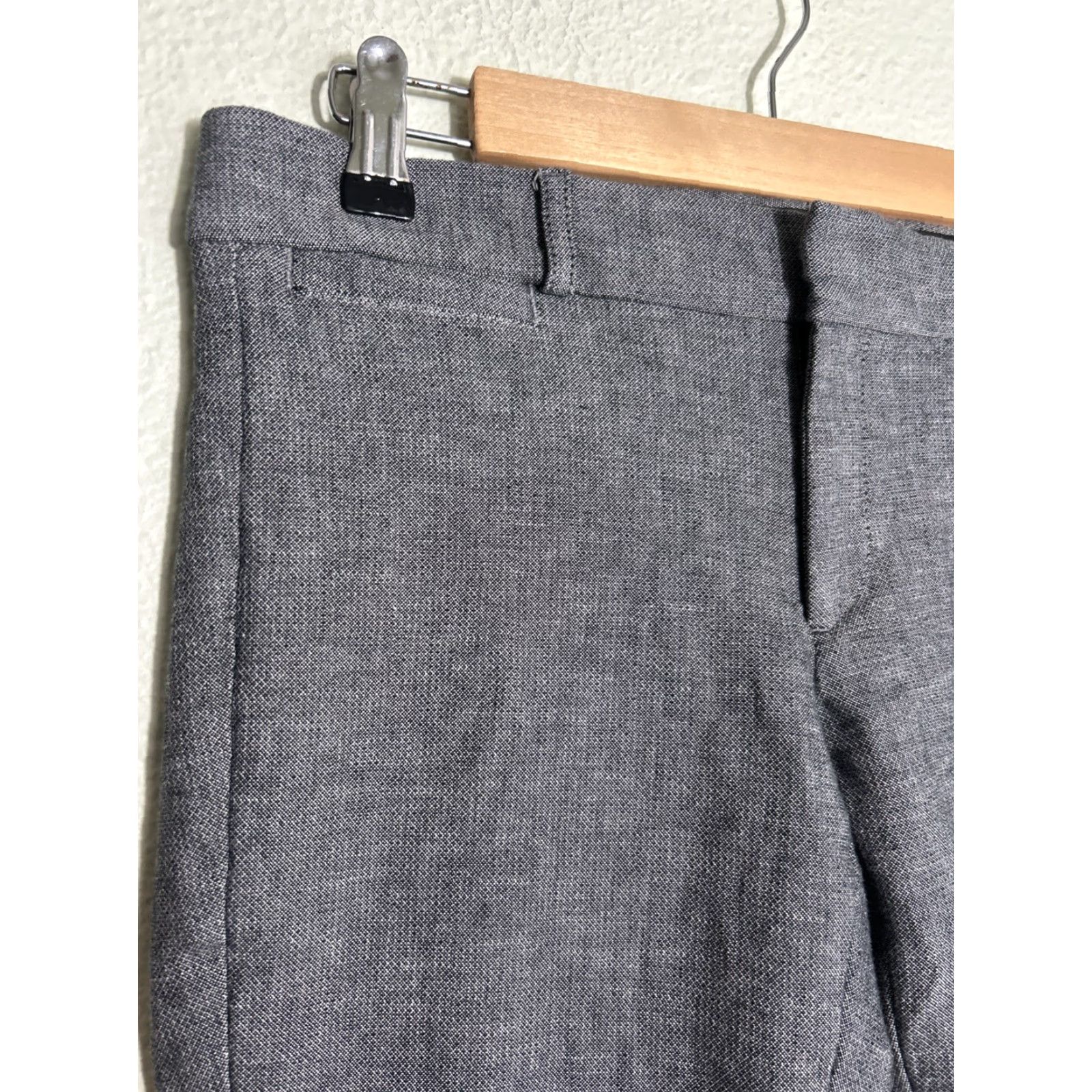 Banana Republic VINTAGE? Wait not vintage. Banana Republic Sloan Pants Women’s 4P Petite Gray Cotton Rayon Dress Pants Slim Fit 30x25 Womens Size 27" / US 4 / IT 40 - 5 Thumbnail