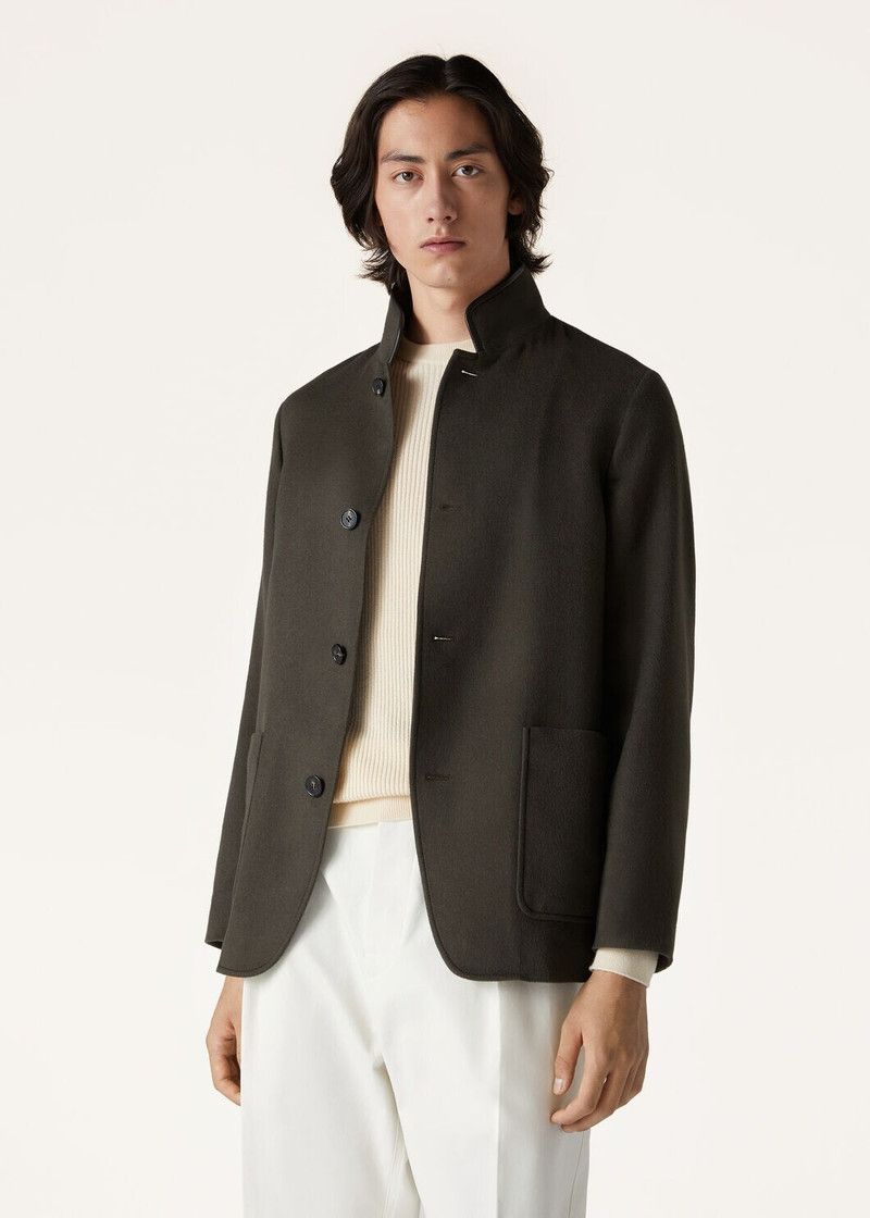 Loro Piana o1w1db10226 FAM7638 Spagna Jacket in Green Size US M / EU 48-50 / 2 - 4 Thumbnail