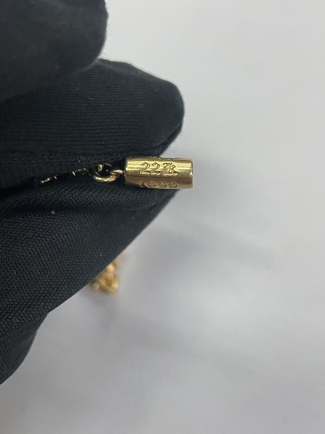 Chrome Hearts Chrome Hearts 22K Gold Diamonds Tiny E Cross Bracelet Size ONE SIZE - 14 Thumbnail