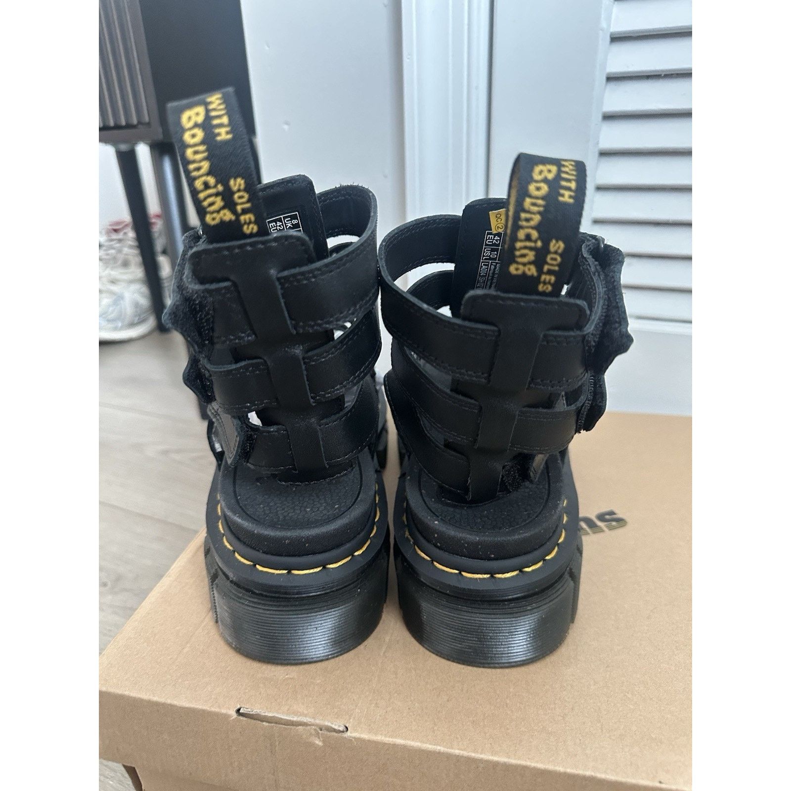 Dr. Martens Dr Martens Ricki Gladiator Sandals Size 10 women’s Black Size US 10 / IT 40 - 4 Thumbnail