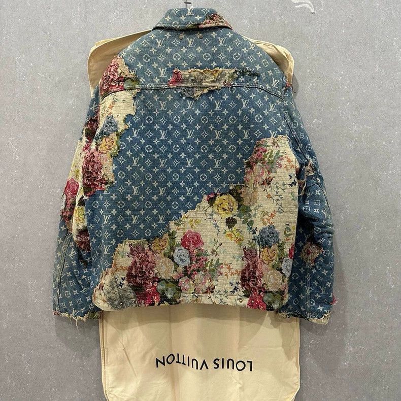 Louis Vuitton Louis Vuitton Floral patchwork destroys old denim cotton-p Size US M / EU 48-50 / 2 - 2 Thumbnail