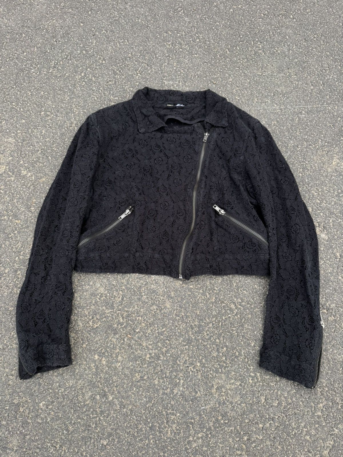 Other Avant Garde Transparent Boxy Mesh Bomber Jacket Opium Size M / US 6-8 / IT 42-44 - 11 Thumbnail