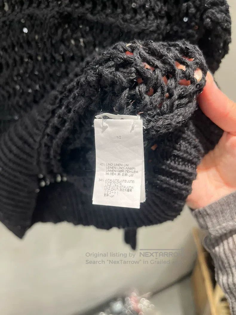 Brunello Cucinelli Brunello Cucinelli Black Sequin Cut-Out Top Size M / US 6-8 / IT 42-44 - 3 Thumbnail