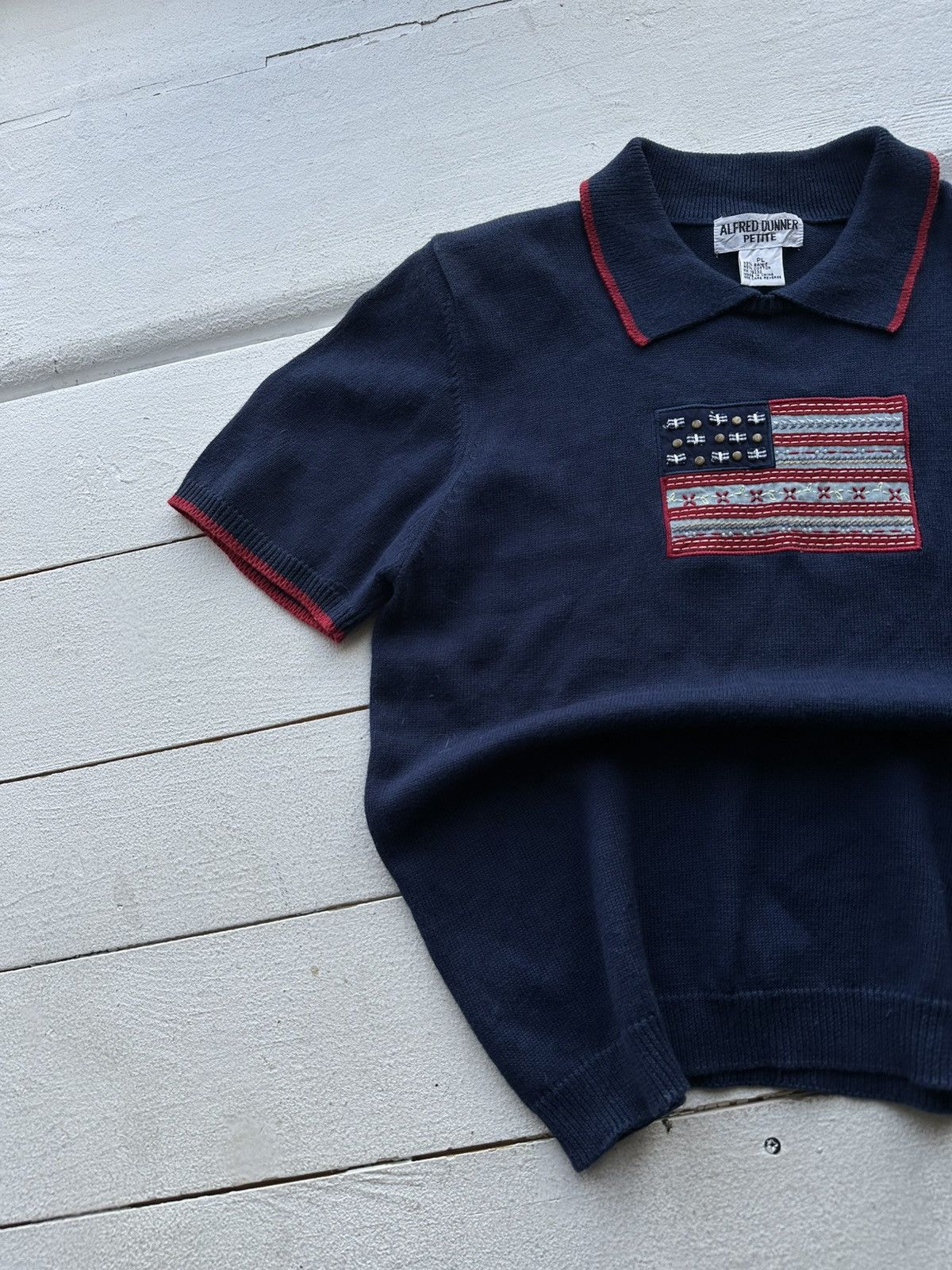 Japanese Brand 🚨 VNTG Y2K ALFRED DUNNER PETITE POLO USA RARE SHORT SLEEVE Size S / US 4 / IT 40 - 2 Thumbnail