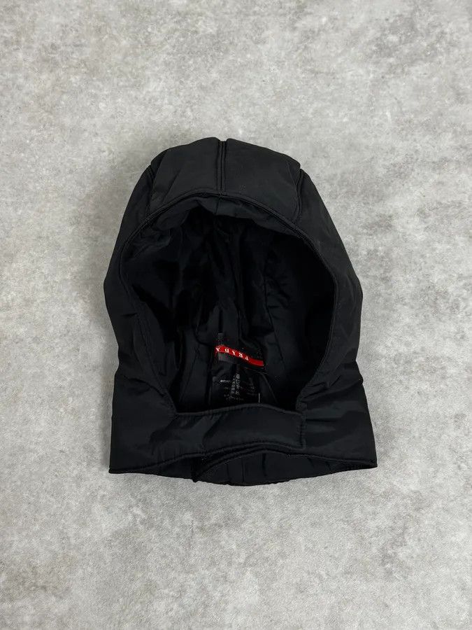 Prada AW1999 Prada Linea Rossa Black Nylon Puffer Hood Size ONE SIZE - 4 Thumbnail