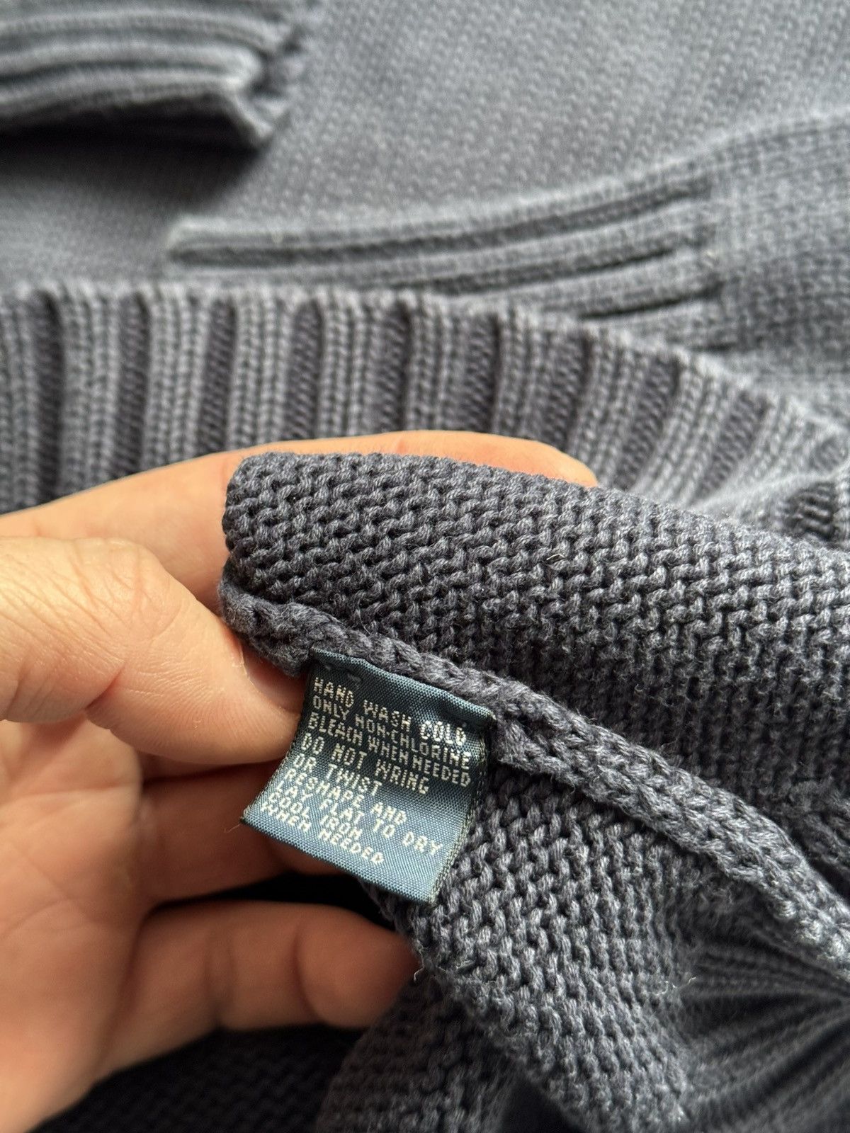 Polo Ralph Lauren × Ralph Lauren × Vintage 90s Vintage Polo Ralph Lauren Sweater Knitwear BLUE Size US M / EU 48-50 / 2 - 5 Thumbnail