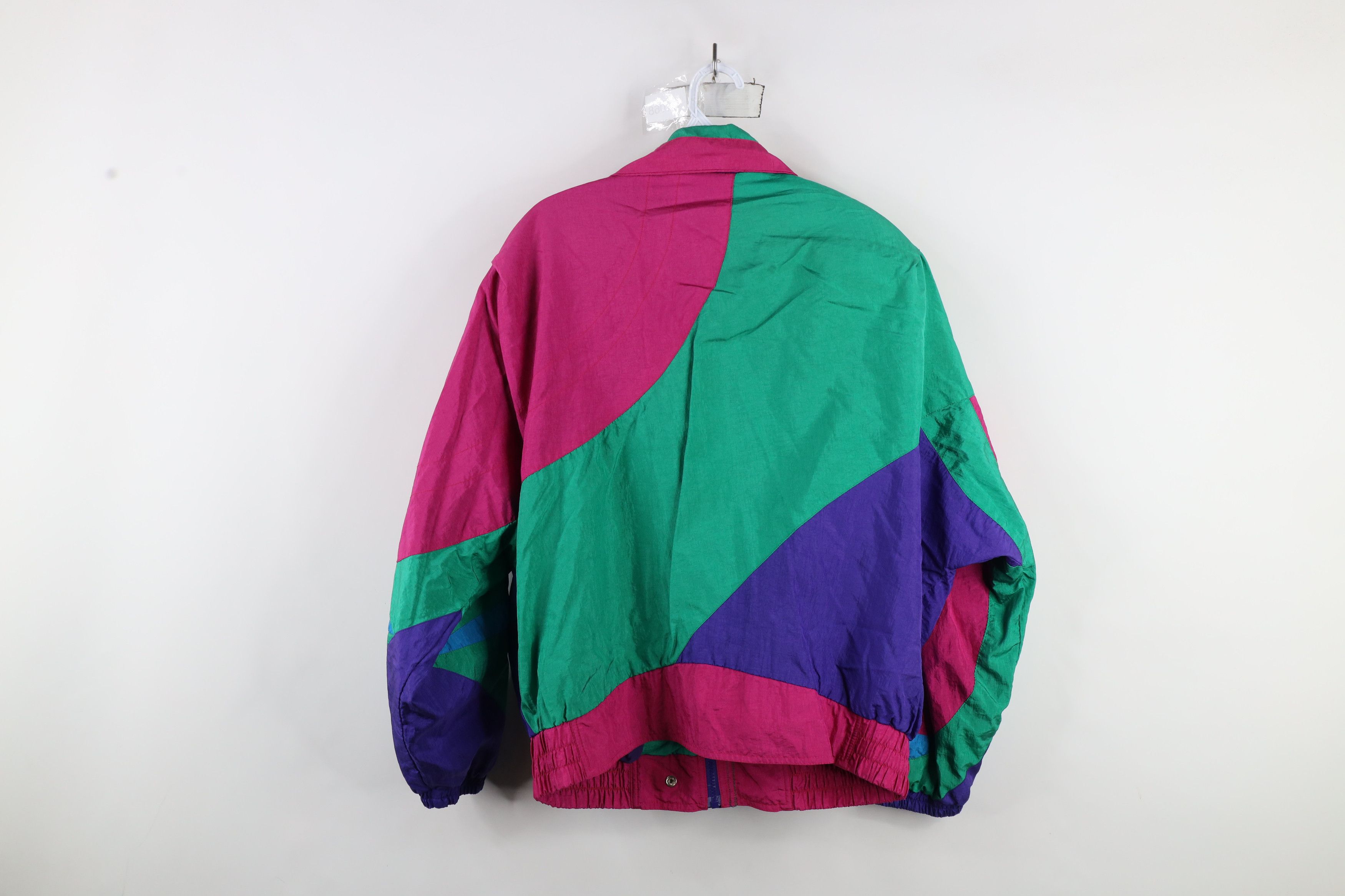 Vintage Vintage 90s Streetwear Block Full Zip Windbreaker Jacket Size XXL / US 16-18 / IT 52-54 - 13 Thumbnail