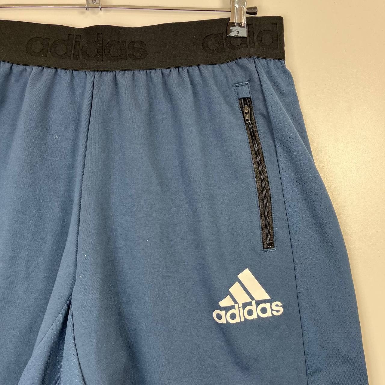 Adidas Adidas Training Shorts Zip Pockets Athletic Gym Mens Size L Size US 34 / EU 50 - 2 Thumbnail