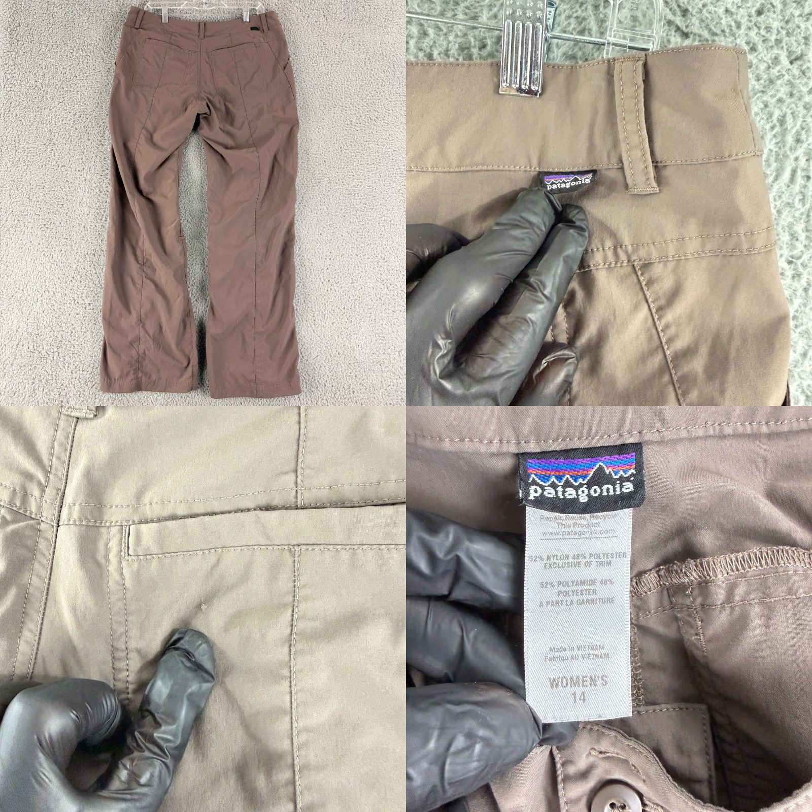 Patagonia Patagonia Pants Womens Size 14 Brown Straight Leg Lightweight Outdoor Hiking Size 36" / US 14 / IT 50 - 9 Thumbnail