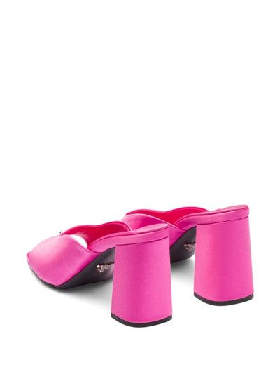 Prada o1w1db11124 85mm High-Heel Satin Slides in Pink Size US 7 / IT 37 - 3 Thumbnail