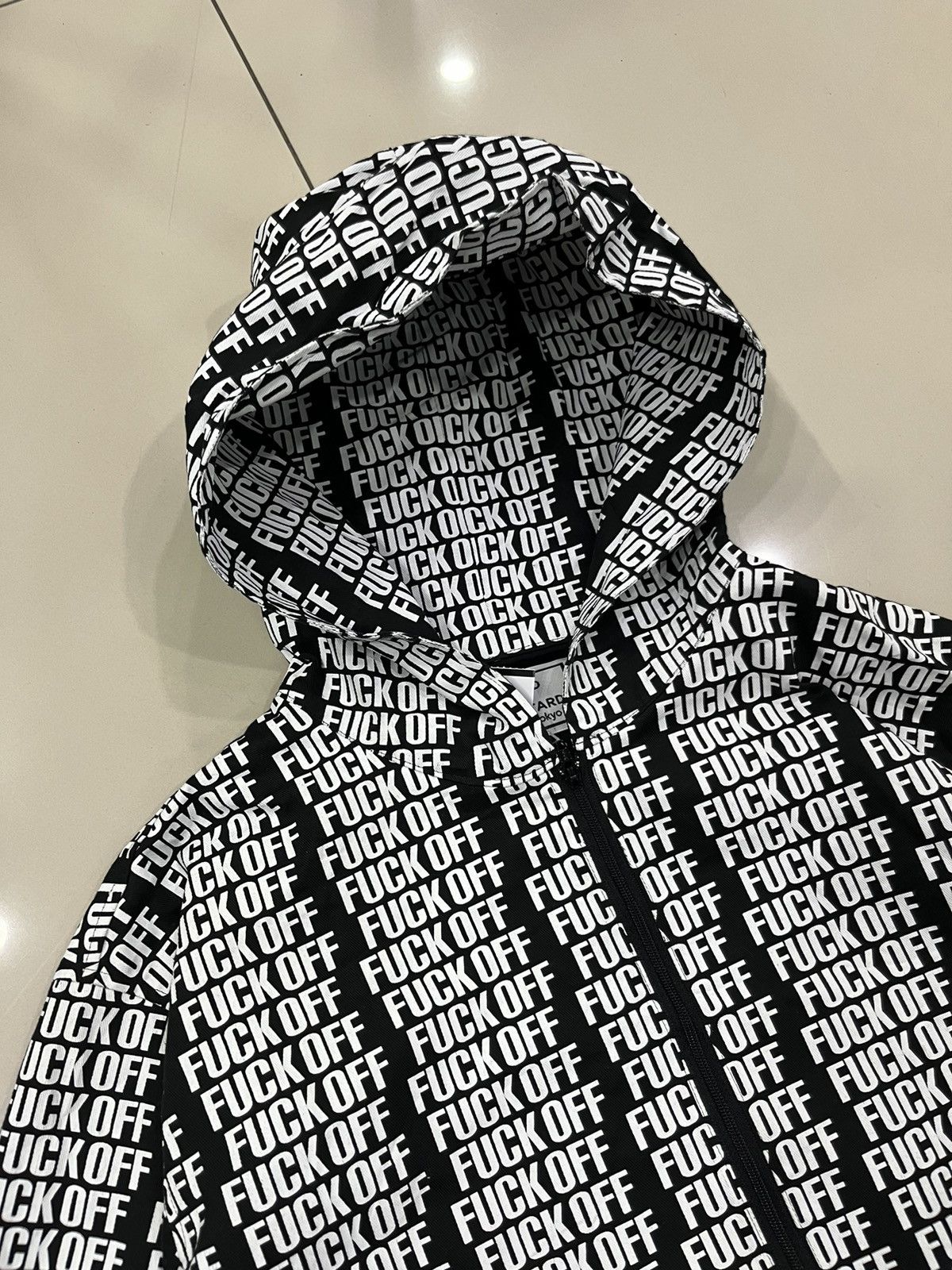 Japanese Brand Worldwide Bastard Fuck Off Script Fullprint Anorak Size US M / EU 48-50 / 2 - 4 Thumbnail