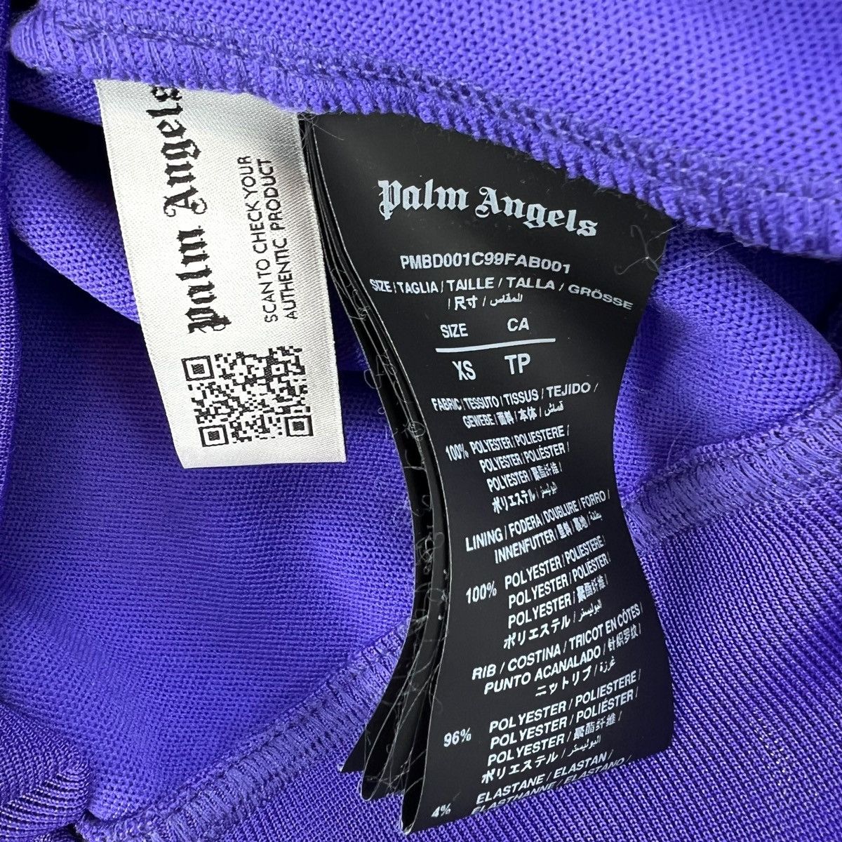 Palm Angels Palm Angels Purple Track Jacket Size US XS / EU 42 / 0 - 5 Thumbnail