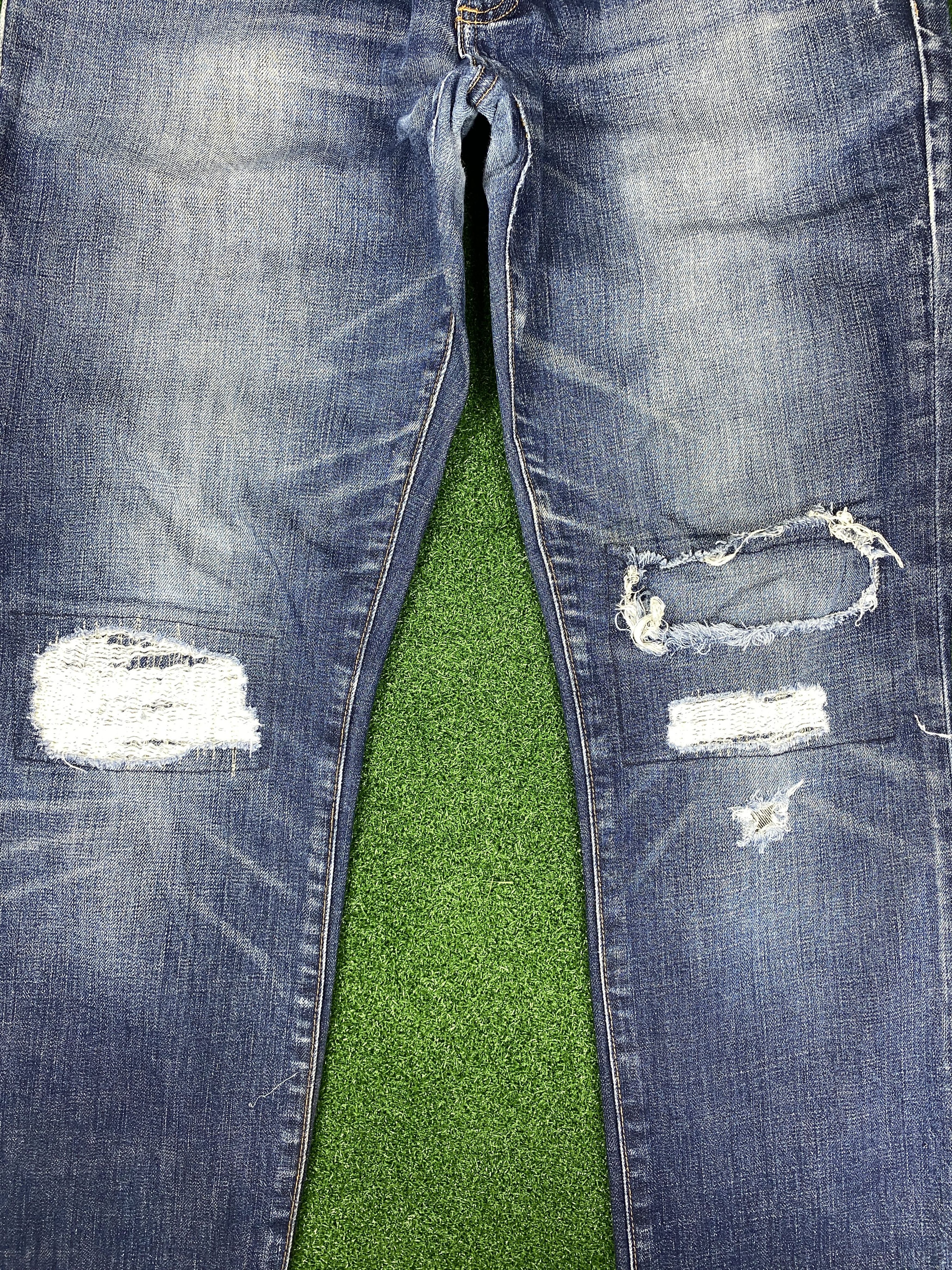 Gap Vintage Gap Distressed Faded Blue Jeans CP0041 Size US 35 - 3 Thumbnail