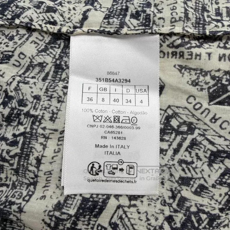 Dior Dior Beige, white and black city map short front and long Size XS / US 0-2 / IT 36-38 - 6 Thumbnail