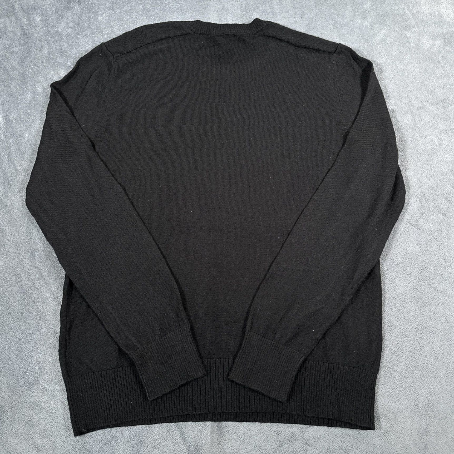 Banana Republic Banana Republic Sweater Mens Large Black 100% Merino Wool Crewneck Pullover Knit Mens Size US L / EU 52-54 / 3 - 5 Thumbnail